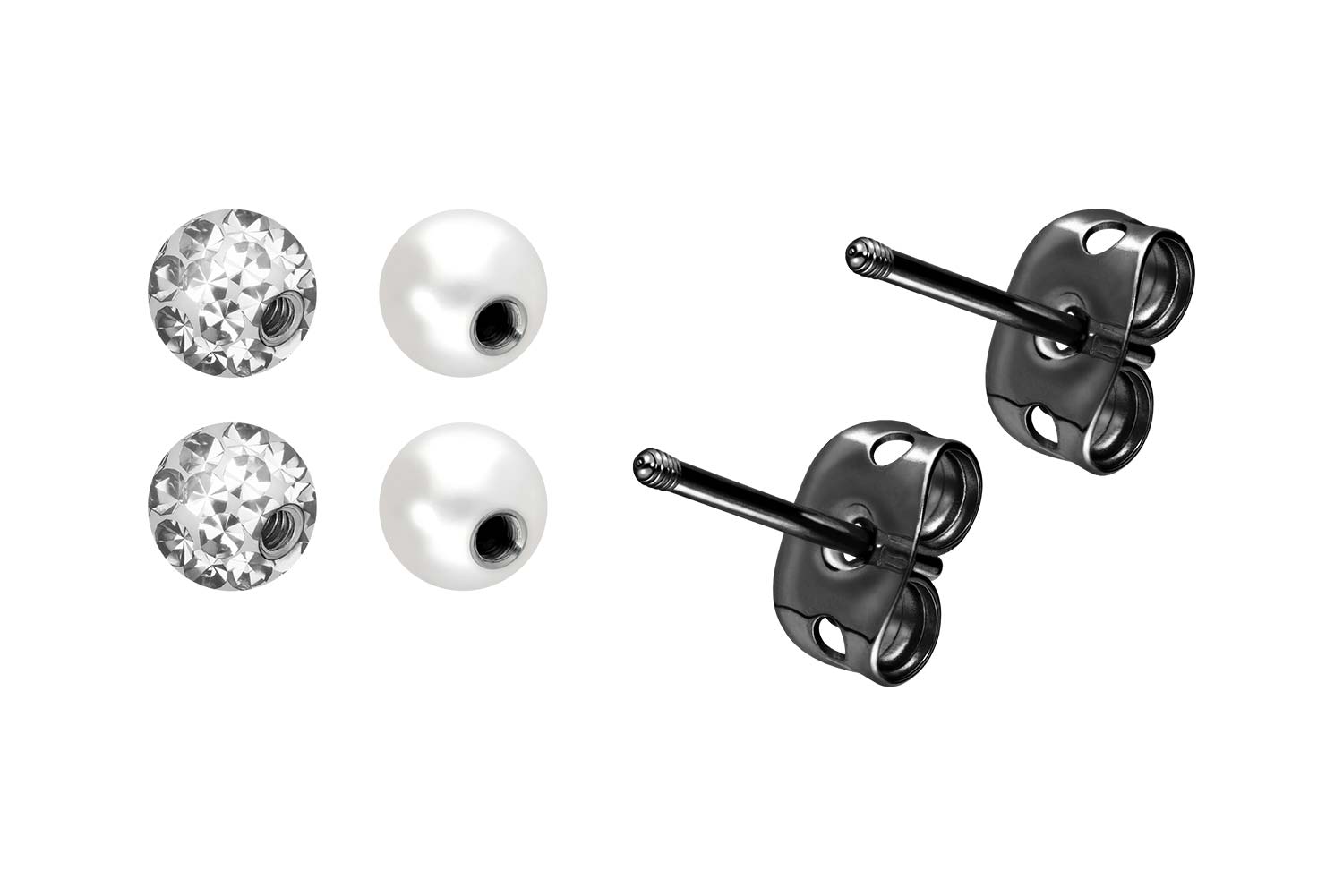 Titan Ohrstecker MIX von Piercingline